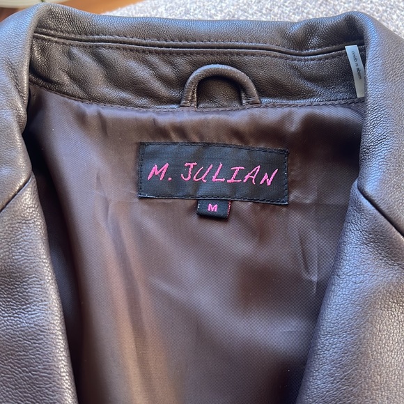 M Julian Button Up Leather Jacket - Picture 3 of 4